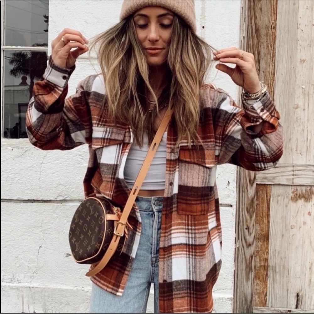 12th Tribe Nightfall Plaid Shacket